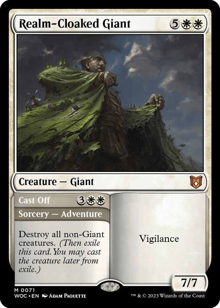 Realm-Cloaked Giant // Cast Off [Wilds of Eldraine Commander] | Infinity Cards & Collectibles