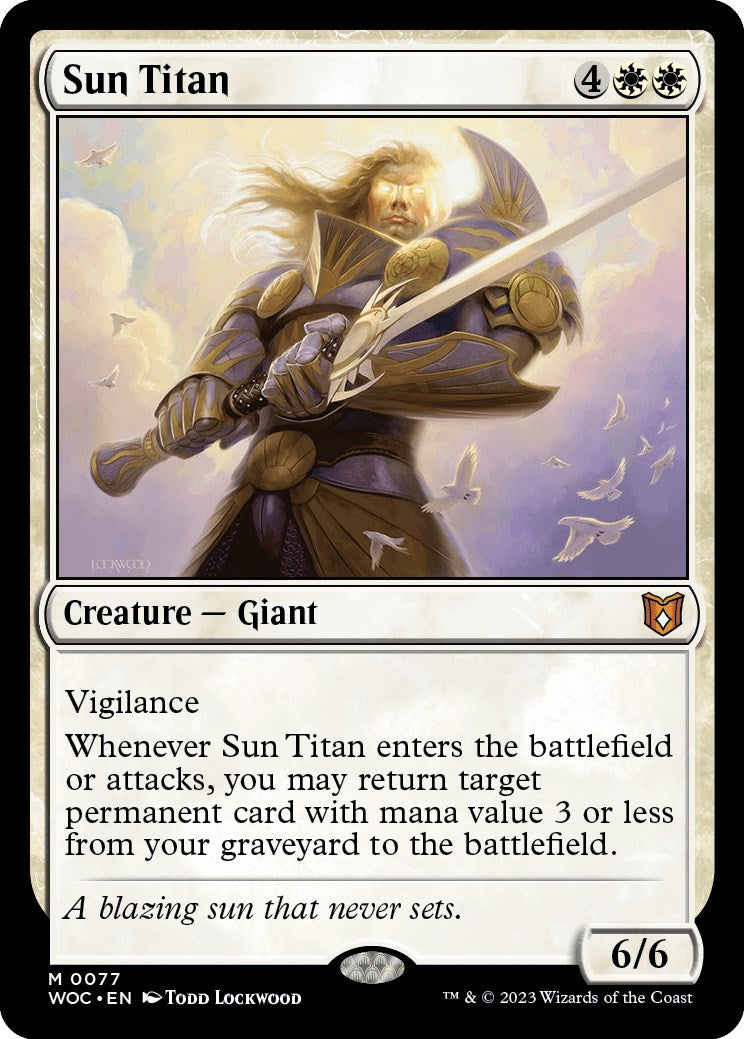 Sun Titan [Wilds of Eldraine Commander] | Infinity Cards & Collectibles