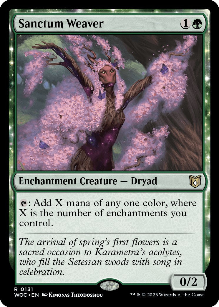 Sanctum Weaver [Wilds of Eldraine Commander] | Infinity Cards & Collectibles