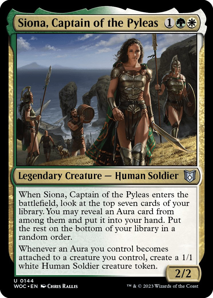 Siona, Captain of the Pyleas [Wilds of Eldraine Commander] | Infinity Cards & Collectibles