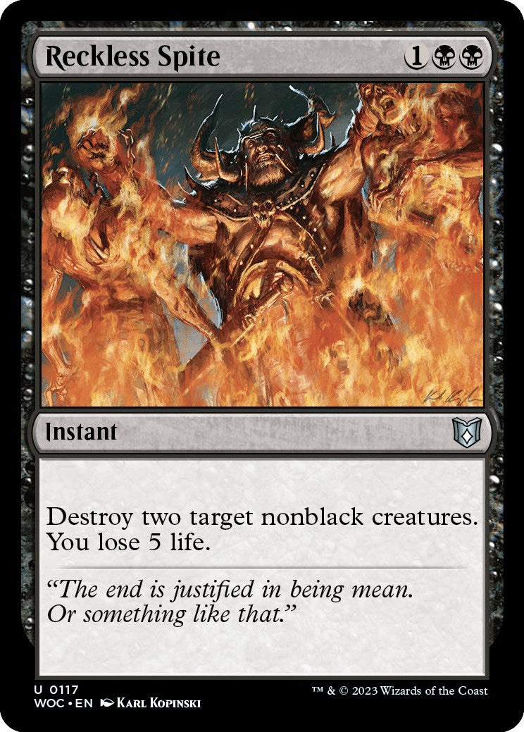 Reckless Spite [Wilds of Eldraine Commander] | Infinity Cards & Collectibles