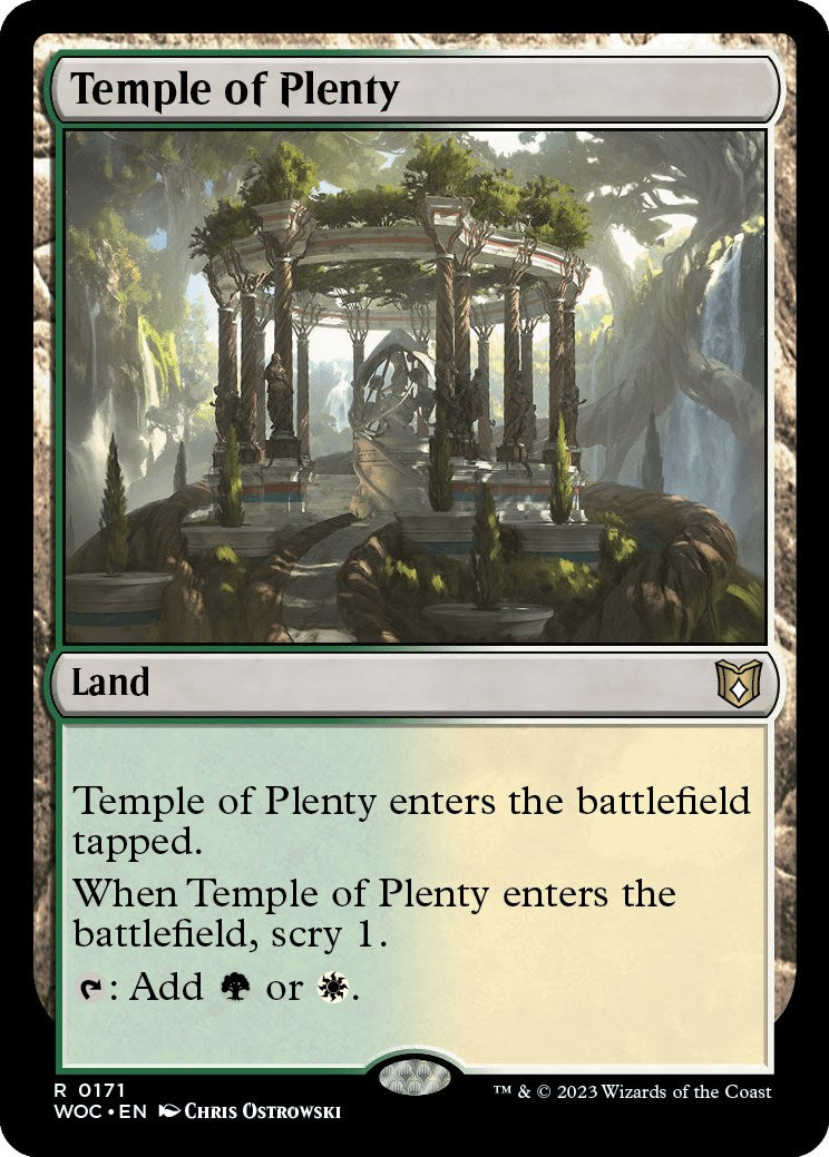 Temple of Plenty [Wilds of Eldraine Commander] | Infinity Cards & Collectibles