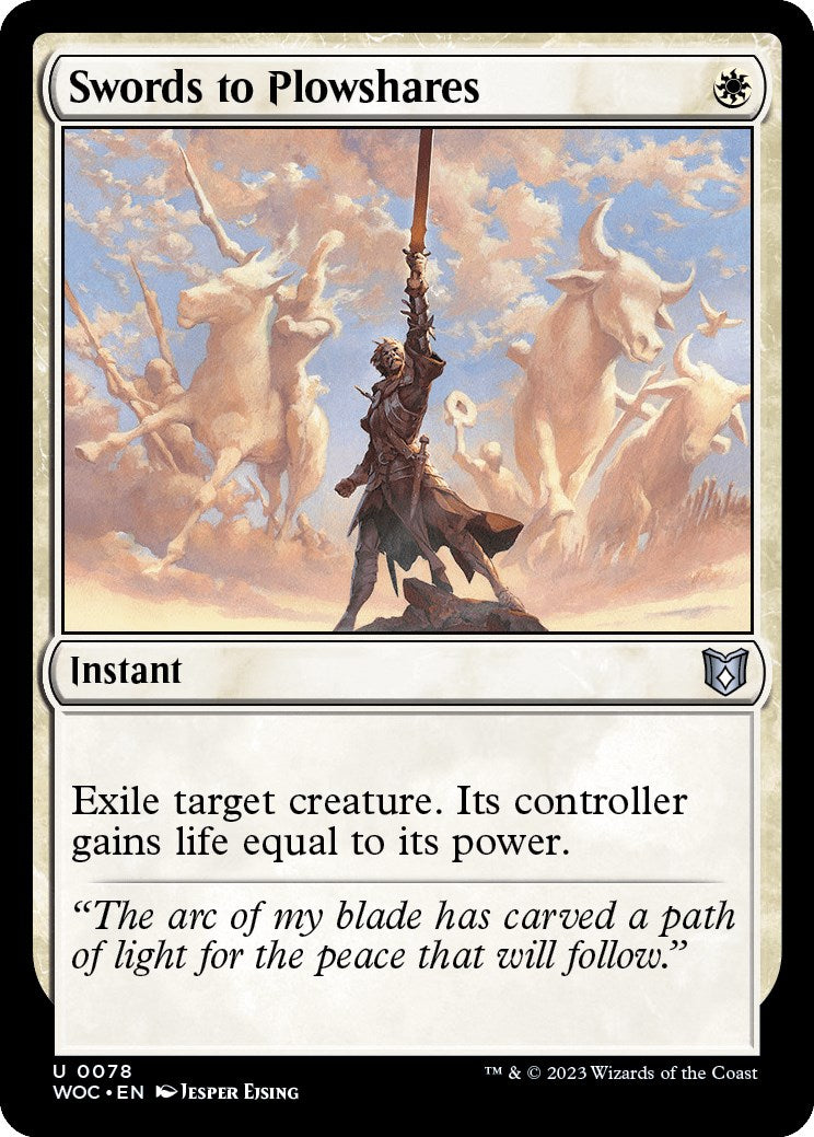 Swords to Plowshares [Wilds of Eldraine Commander] | Infinity Cards & Collectibles