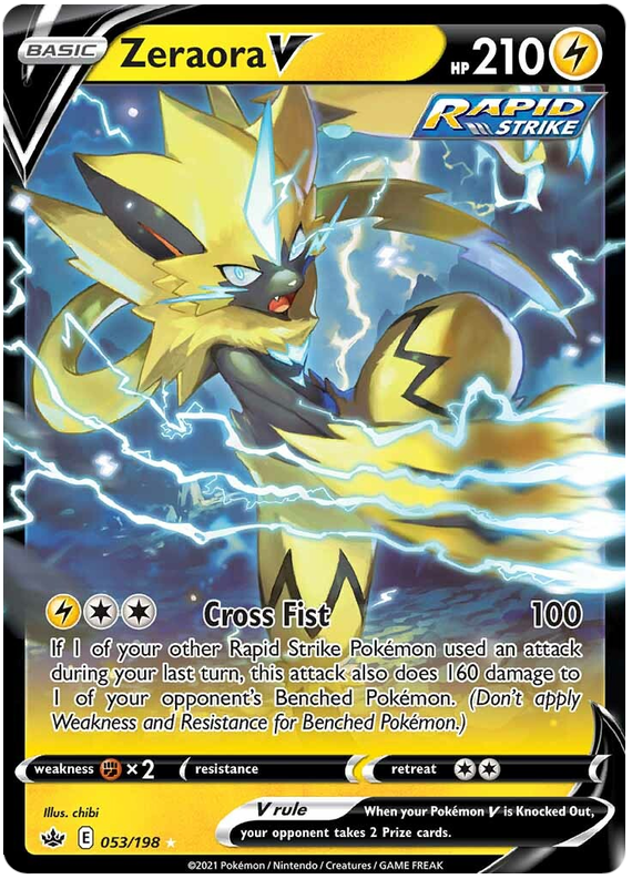 Zeraora V (053/198) [Sword & Shield: Chilling Reign] | Infinity Cards & Collectibles