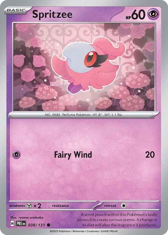 Spritzee (038/131) [Scarlet & Violet: Prismatic Evolutions] | Infinity Cards & Collectibles