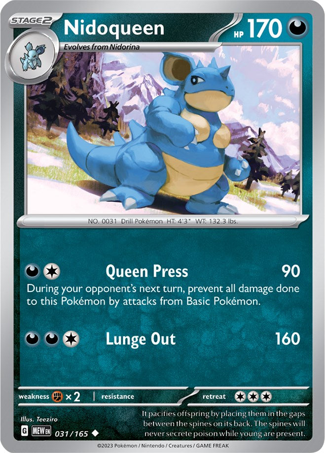 Nidoqueen (031/165) [Scarlet & Violet 151] | Infinity Cards & Collectibles