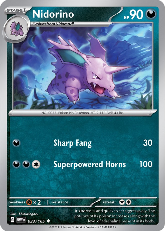 Nidorino (033/165) [Scarlet & Violet 151] | Infinity Cards & Collectibles