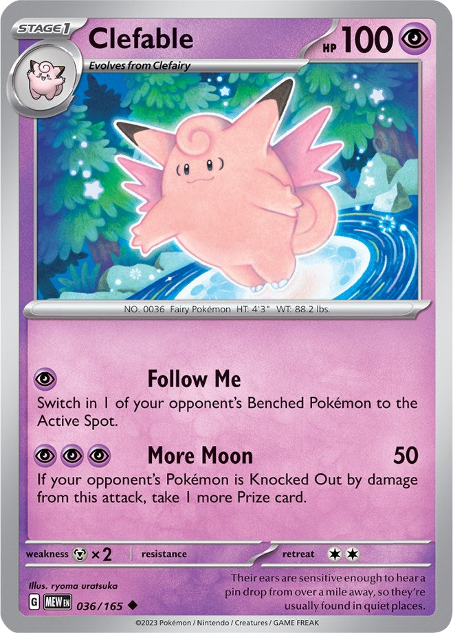 Clefable (036/165) [Scarlet & Violet 151] | Infinity Cards & Collectibles