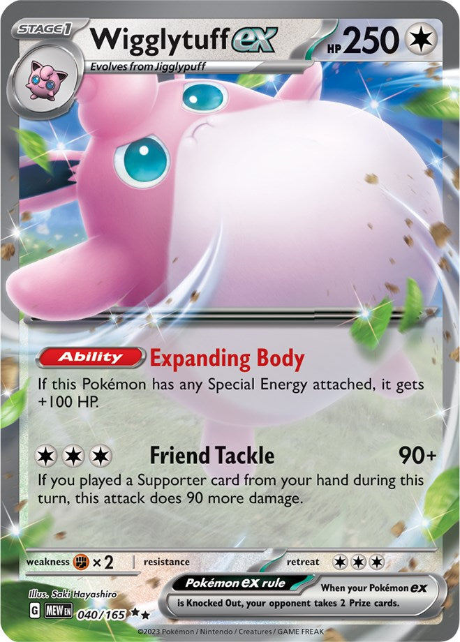 Wigglytuff ex (040/165) [Scarlet & Violet 151] | Infinity Cards & Collectibles