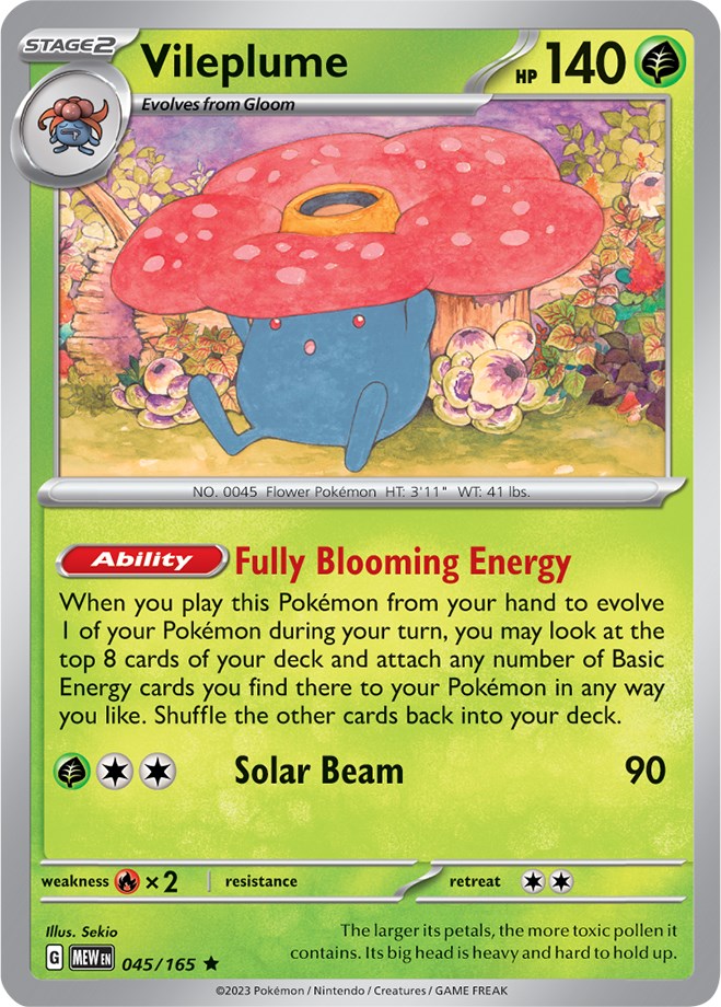 Vileplume (045/165) [Scarlet & Violet 151] | Infinity Cards & Collectibles