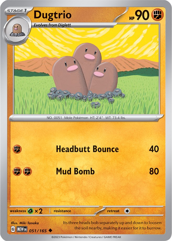Dugtrio (051/165) [Scarlet & Violet 151] | Infinity Cards & Collectibles