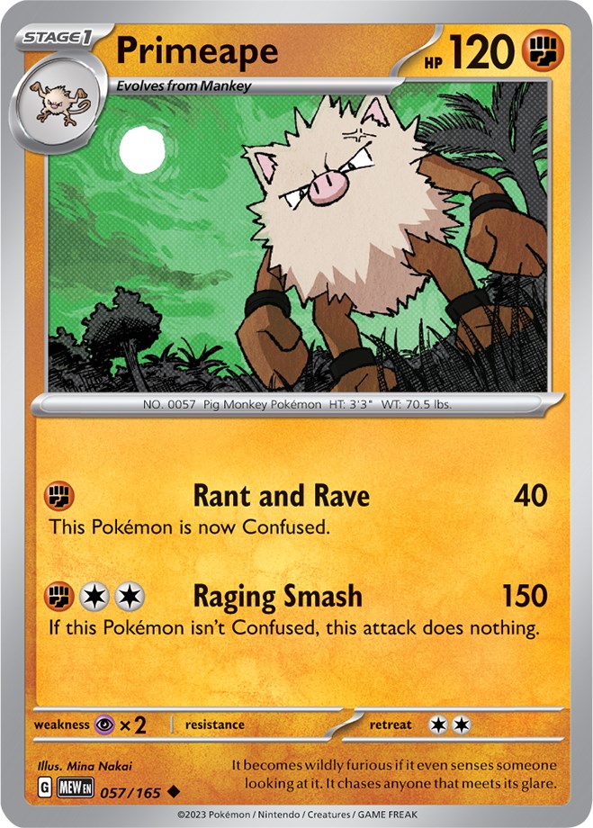 Primeape (057/165) [Scarlet & Violet 151] | Infinity Cards & Collectibles