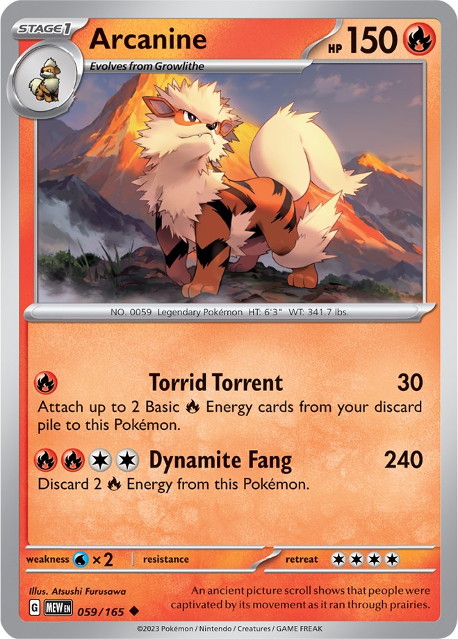 Arcanine (059/165) [Scarlet & Violet 151] | Infinity Cards & Collectibles