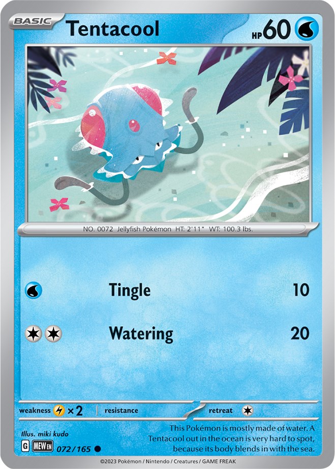 Tentacool (072/165) [Scarlet & Violet 151] | Infinity Cards & Collectibles