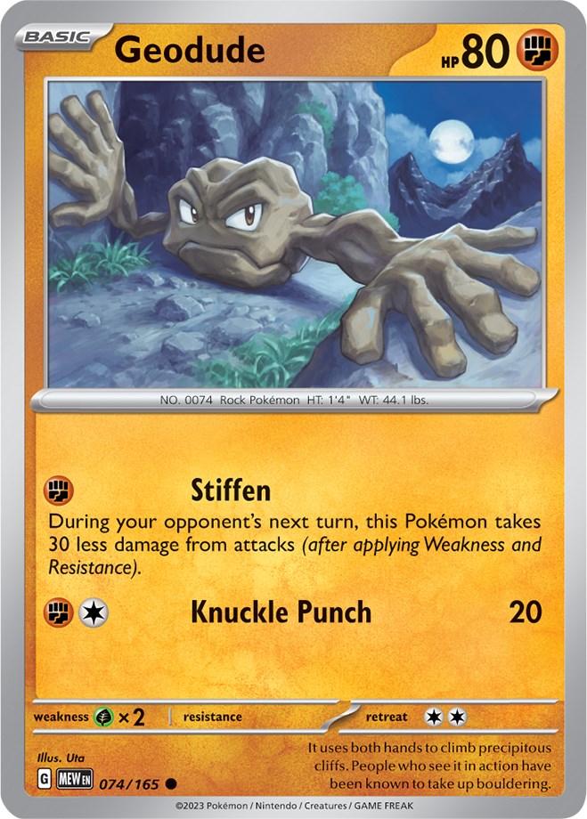Geodude (074/165) [Scarlet & Violet 151] | Infinity Cards & Collectibles