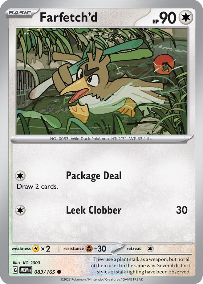 Farfetch'd (083/165) [Scarlet & Violet 151] | Infinity Cards & Collectibles