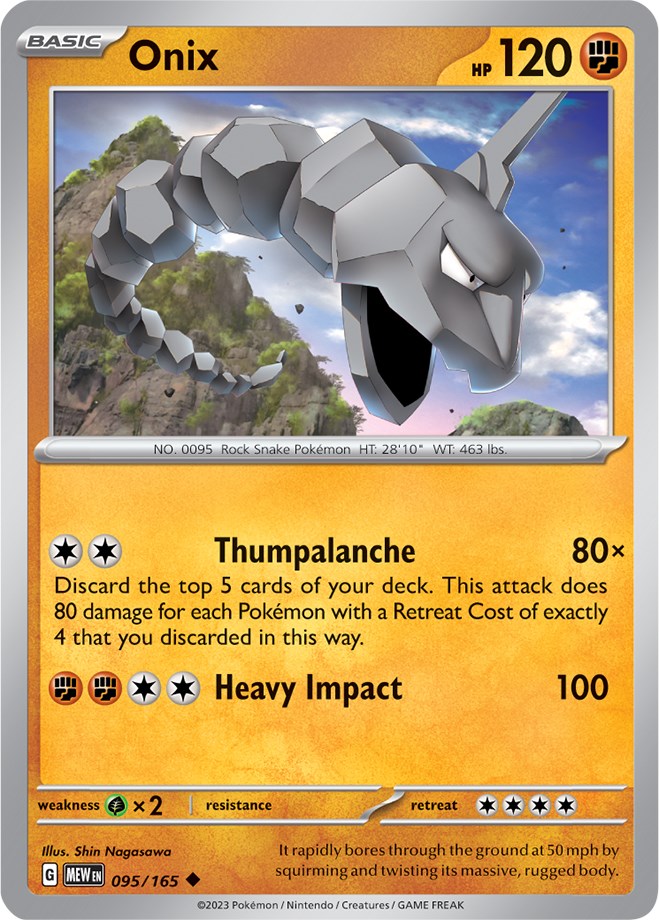 Onix (095/165) [Scarlet & Violet 151] | Infinity Cards & Collectibles