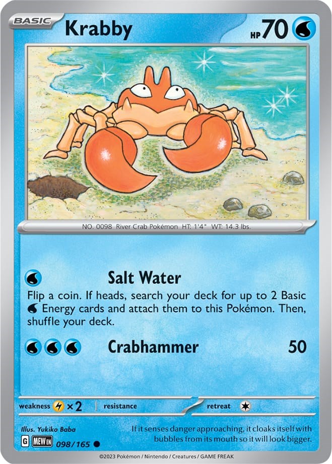 Krabby (098/165) [Scarlet & Violet 151] | Infinity Cards & Collectibles