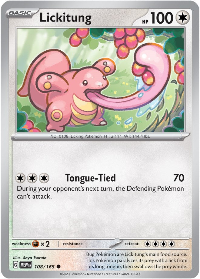 Lickitung (108/165) [Scarlet & Violet 151] | Infinity Cards & Collectibles