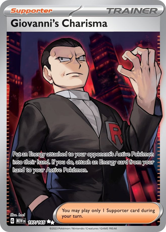 Giovanni's Charisma (197/165) [Scarlet & Violet 151] | Infinity Cards & Collectibles