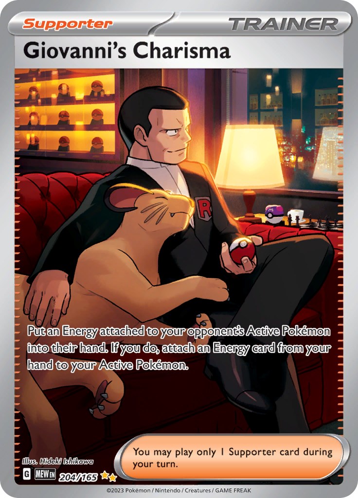 Giovanni's Charisma (204/165) [Scarlet & Violet 151] | Infinity Cards & Collectibles
