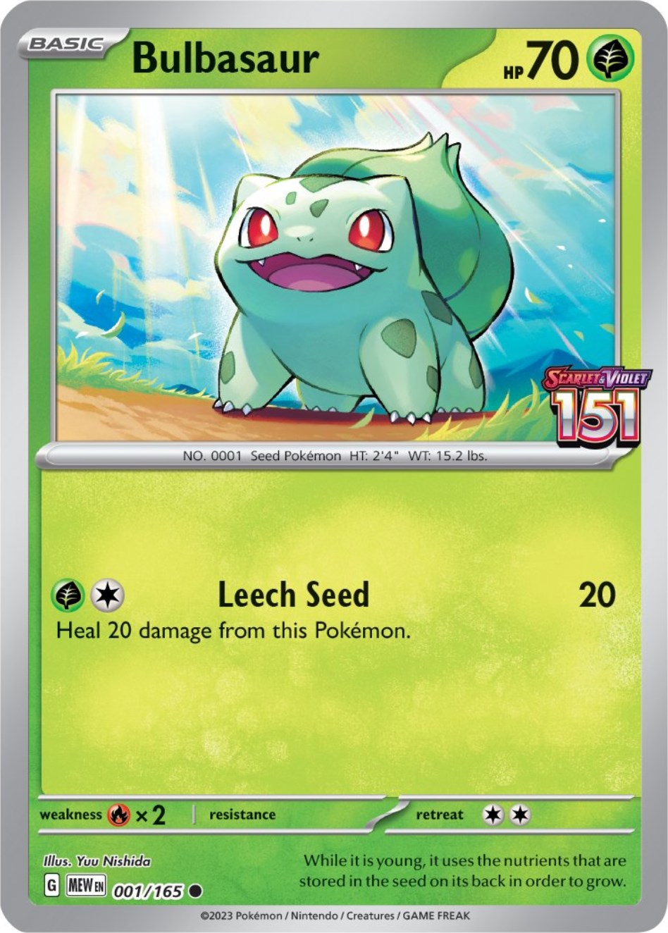 Bulbasaur (001/165) (Best Buy Exclusive) [Scarlet & Violet 151] | Infinity Cards & Collectibles