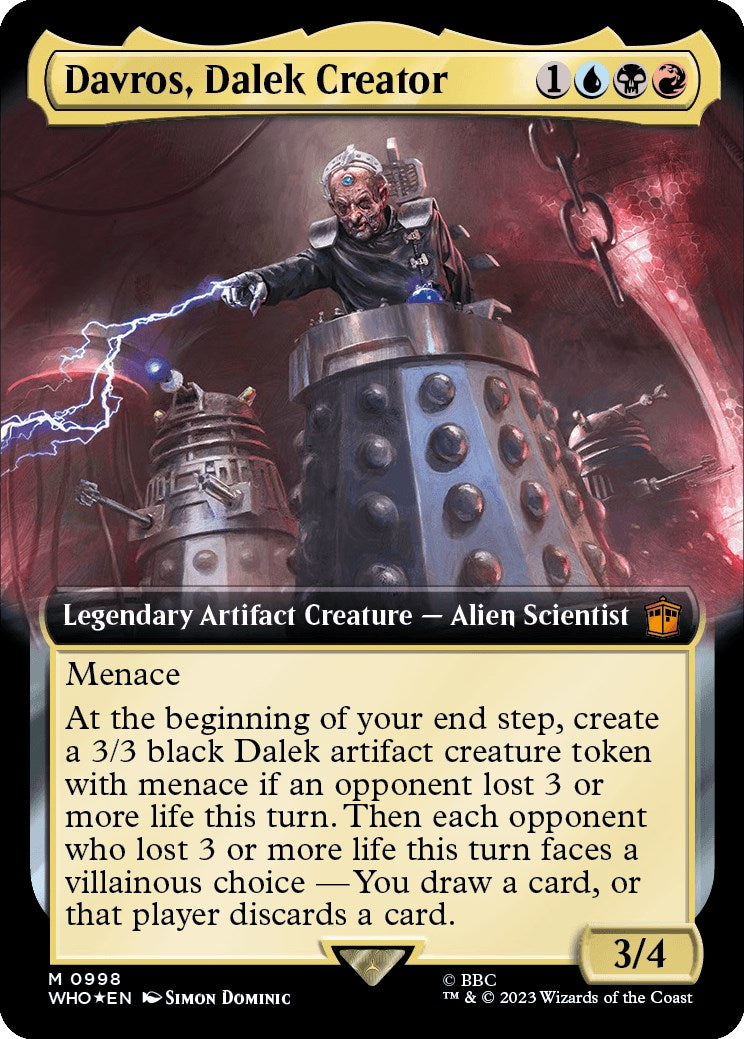 Davros, Dalek Creator (Extended Art) (Surge Foil) [Doctor Who] | Infinity Cards & Collectibles
