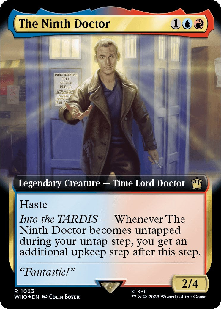 The Ninth Doctor (Extended Art) (Surge Foil) [Doctor Who] | Infinity Cards & Collectibles