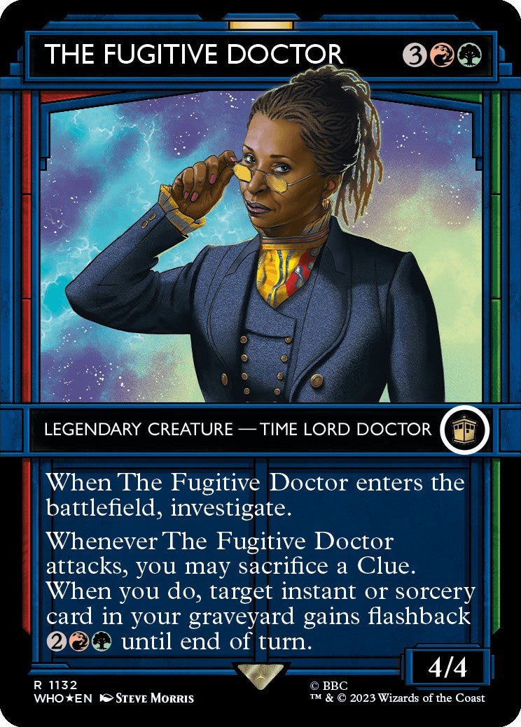 The Fugitive Doctor (Showcase) (Surge Foil) [Doctor Who] | Infinity Cards & Collectibles