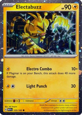 Electabuzz (125/165) (Cosmos Holo) [Scarlet & Violet 151]