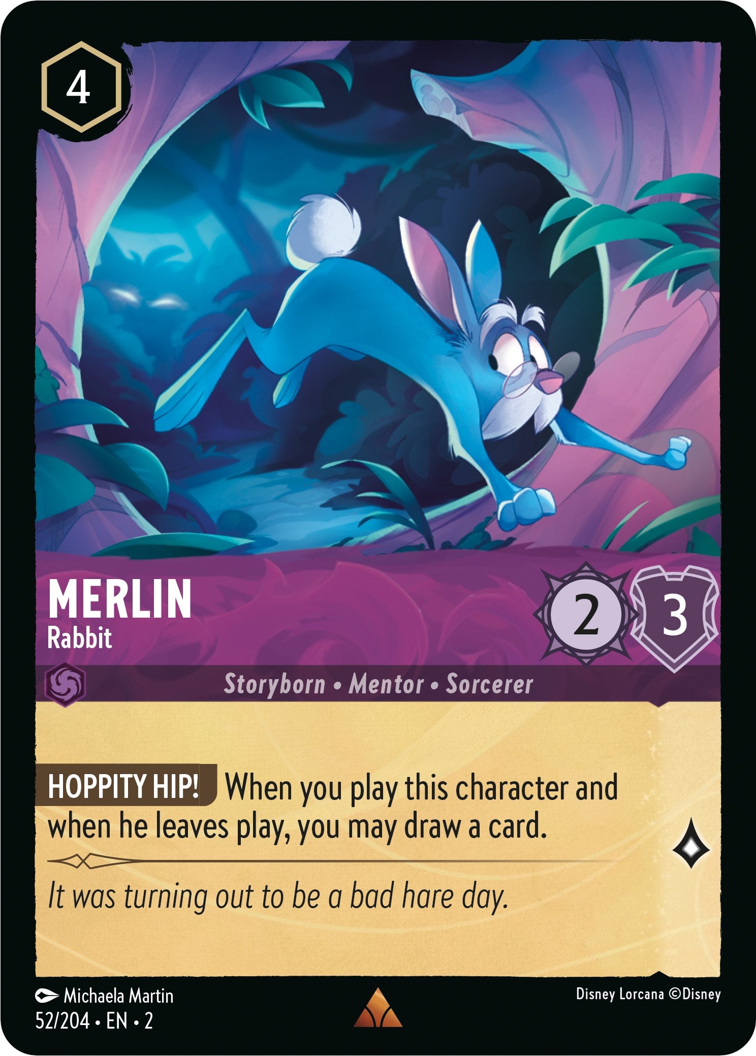 Merlin - Rabbit (52/204) [Rise of the Floodborn] | Infinity Cards & Collectibles