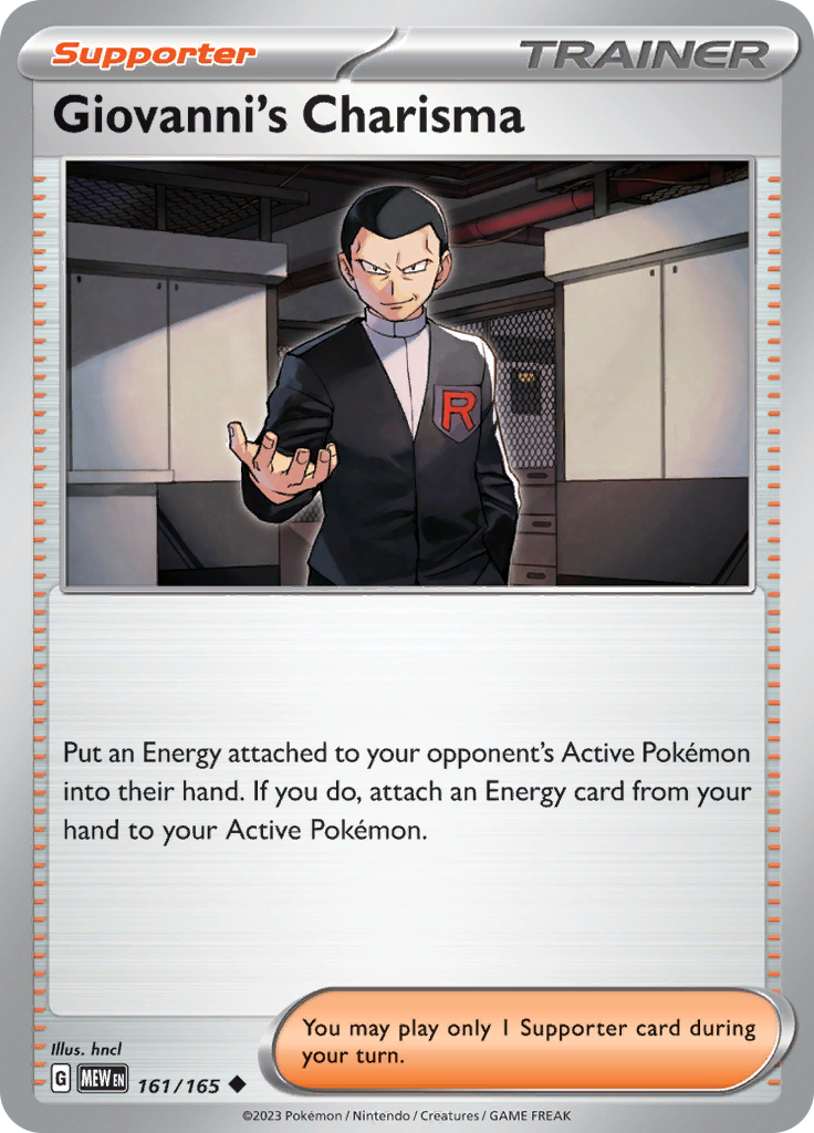 Giovanni's Charisma (161/165) [Scarlet & Violet 151] | Infinity Cards & Collectibles