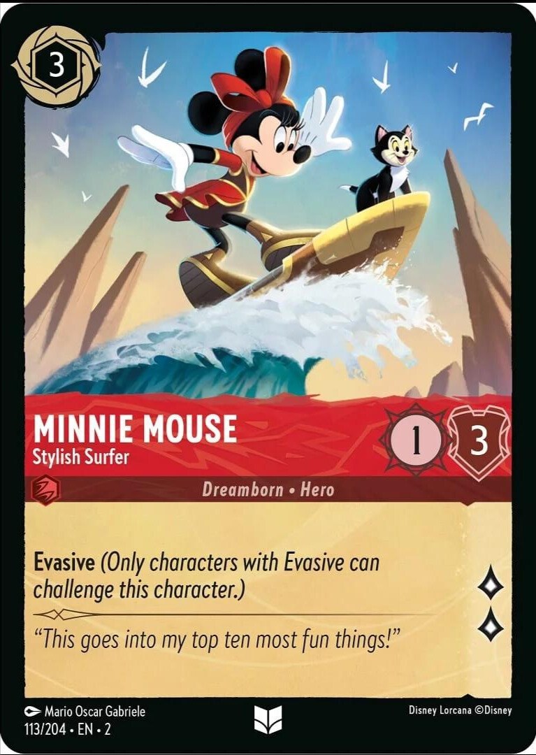 Minnie Mouse - Stylish Surfer (113/204) [Rise of the Floodborn] | Infinity Cards & Collectibles