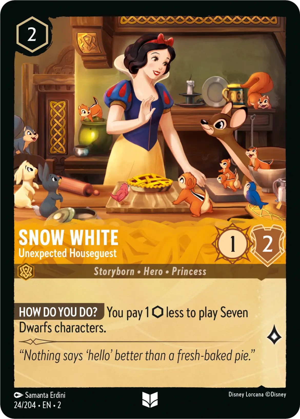 Snow White - Unexpected Houseguest (24/204) [Rise of the Floodborn] | Infinity Cards & Collectibles
