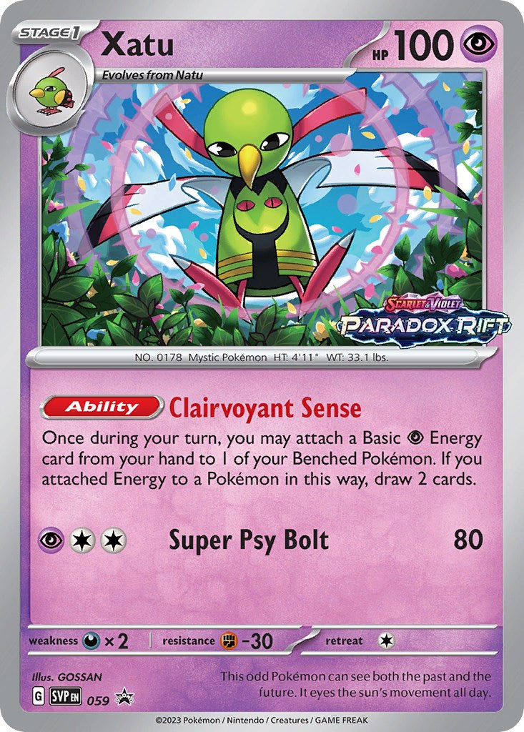 Xatu (059) [Scarlet & Violet: Black Star Promos] | Infinity Cards & Collectibles