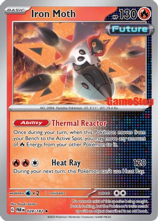 Iron Moth (028/182) (GameStop Promo) [Scarlet & Violet: Paradox Rift]