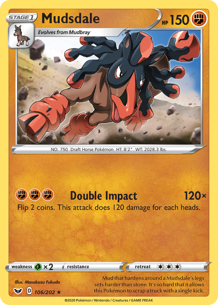 Mudsdale (106/202) [Sword & Shield: Base Set] | Infinity Cards & Collectibles