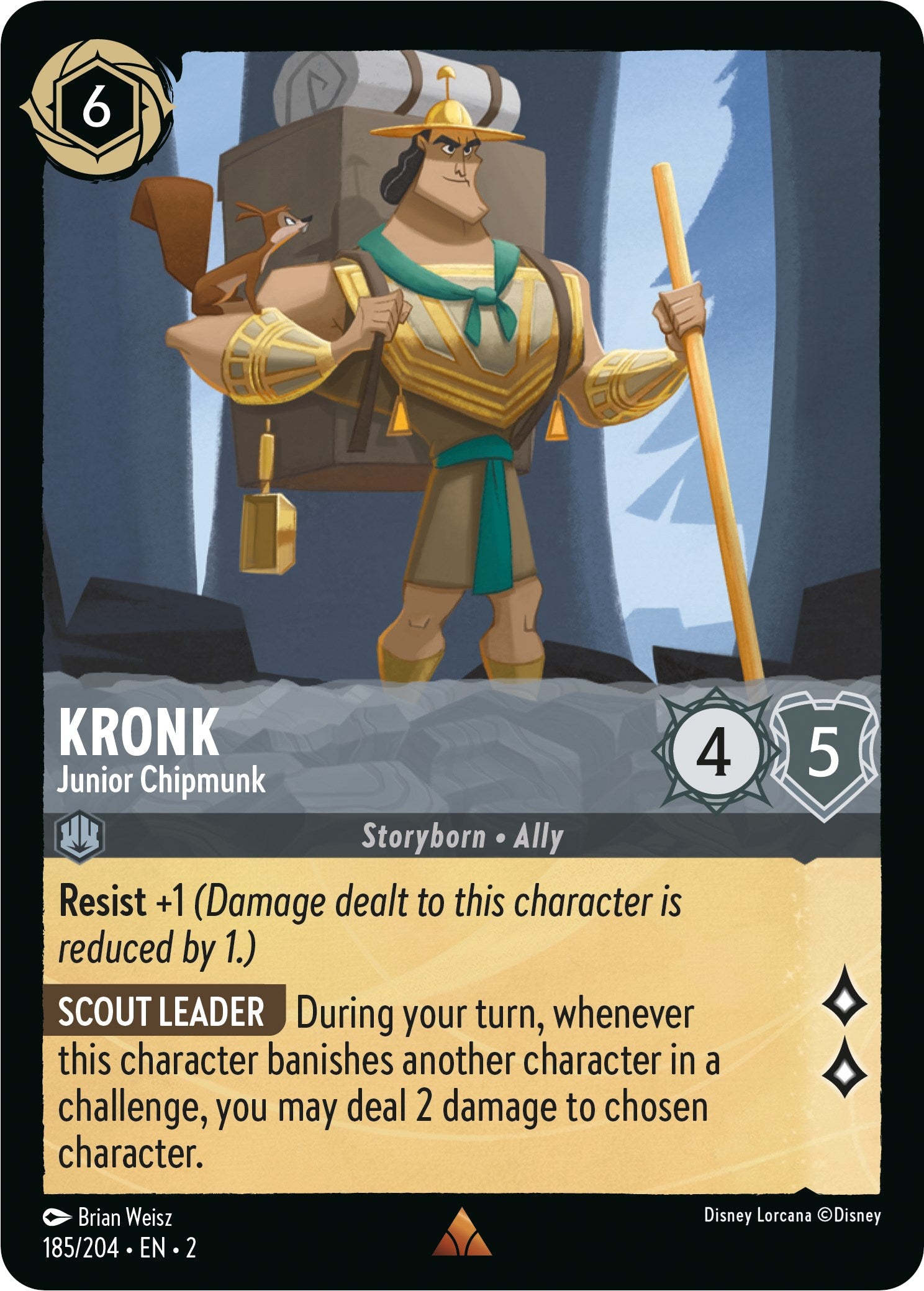 Kronk - Junior Chipmunk (185/204) [Rise of the Floodborn] | Infinity Cards & Collectibles