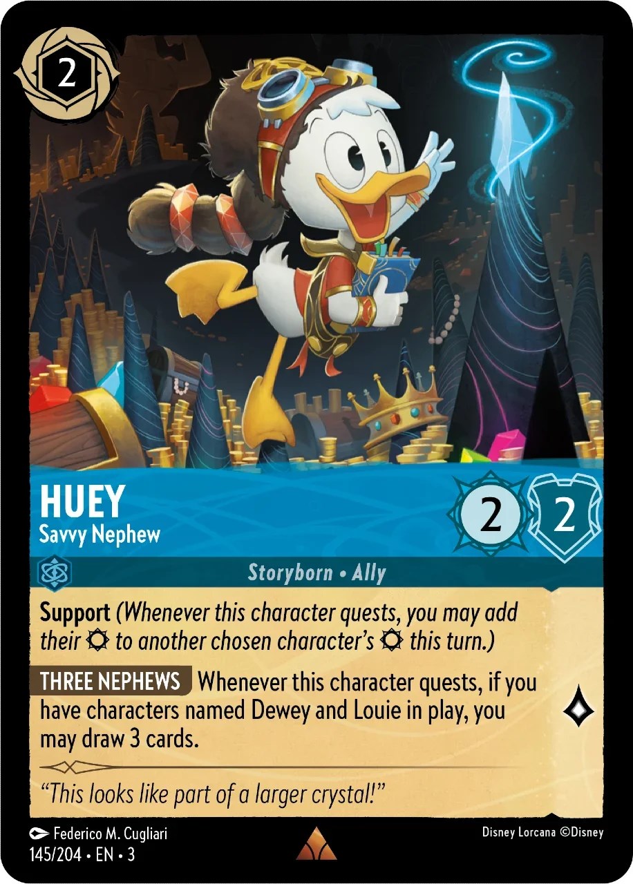 Huey - Savvy Nephew (145/204) [Into the Inklands] | Infinity Cards & Collectibles