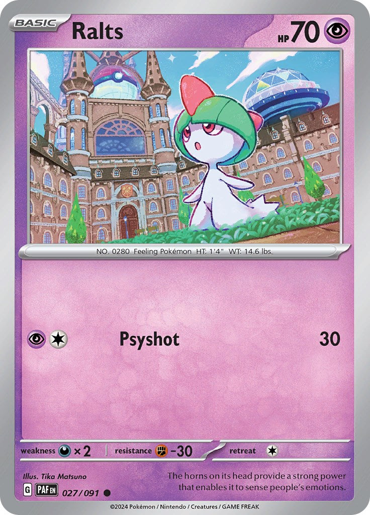 Ralts (027/091) [Scarlet & Violet: Paldean Fates] | Infinity Cards & Collectibles