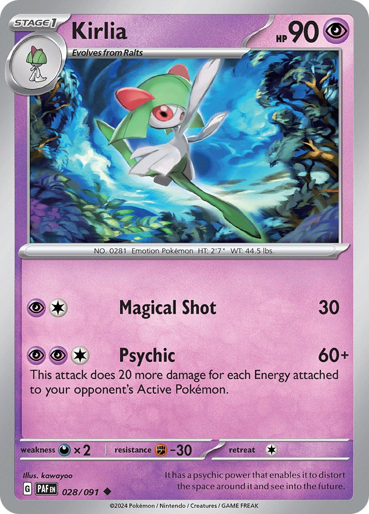 Kirlia (028/091) [Scarlet & Violet: Paldean Fates] | Infinity Cards & Collectibles