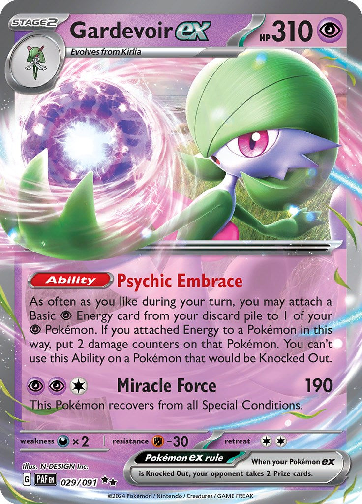 Gardevoir ex (029/091) [Scarlet & Violet: Paldean Fates] | Infinity Cards & Collectibles