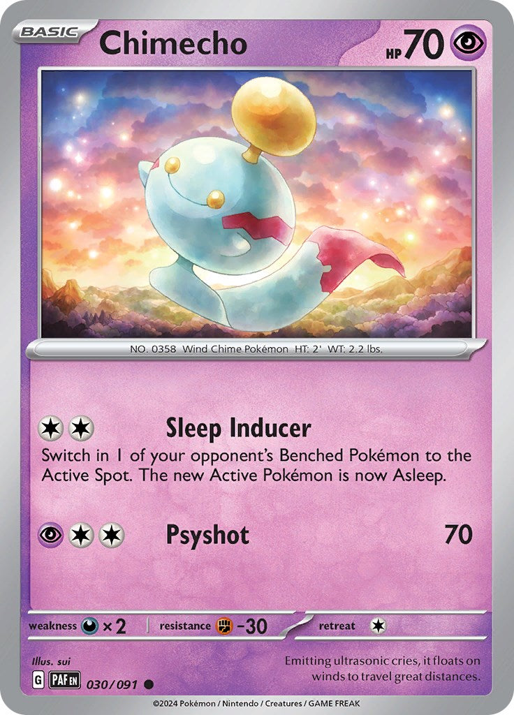 Chimecho (030/091) [Scarlet & Violet: Paldean Fates] | Infinity Cards & Collectibles