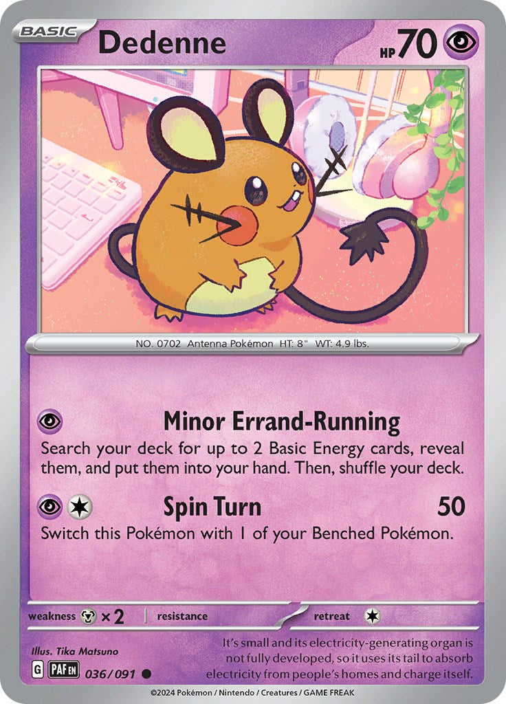 Dedenne (036/091) [Scarlet & Violet: Paldean Fates] | Infinity Cards & Collectibles