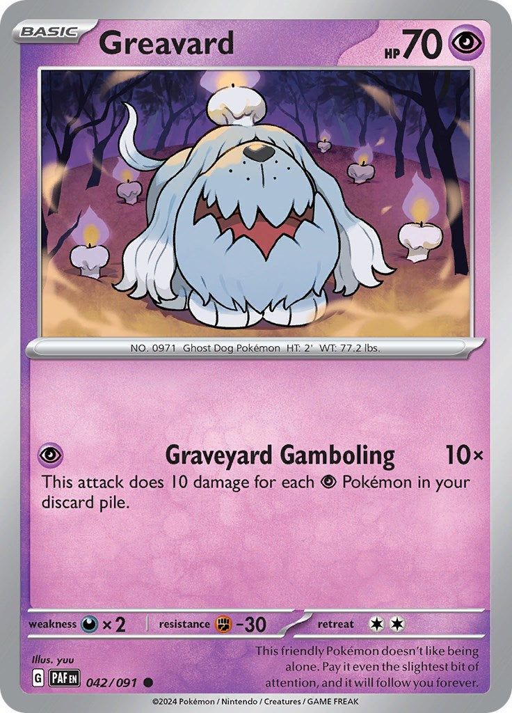 Greavard (042/091) [Scarlet & Violet: Paldean Fates] | Infinity Cards & Collectibles