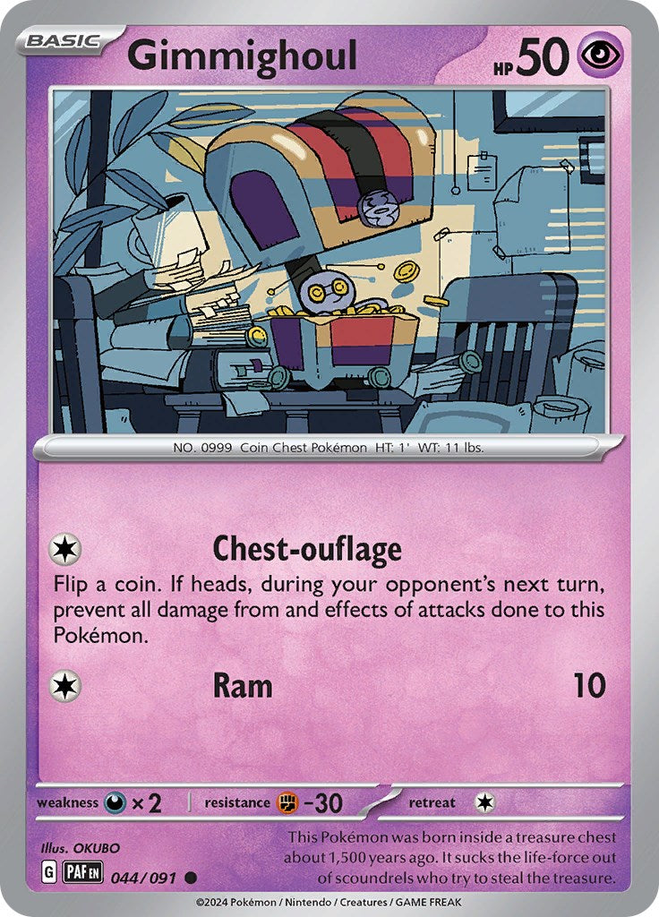 Gimmighoul (044/091) [Scarlet & Violet: Paldean Fates] | Infinity Cards & Collectibles