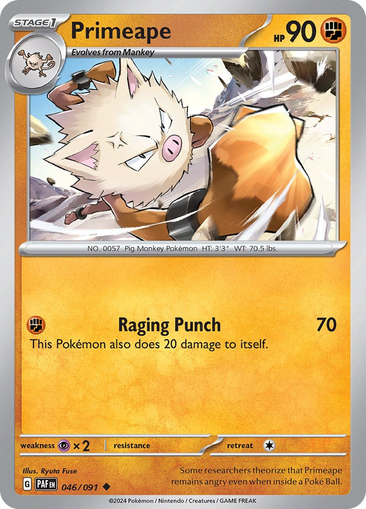 Primeape (046/091) [Scarlet & Violet: Paldean Fates] | Infinity Cards & Collectibles