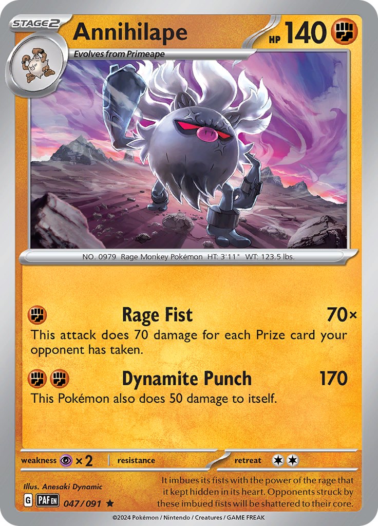 Annihilape (047/091) [Scarlet & Violet: Paldean Fates] | Infinity Cards & Collectibles