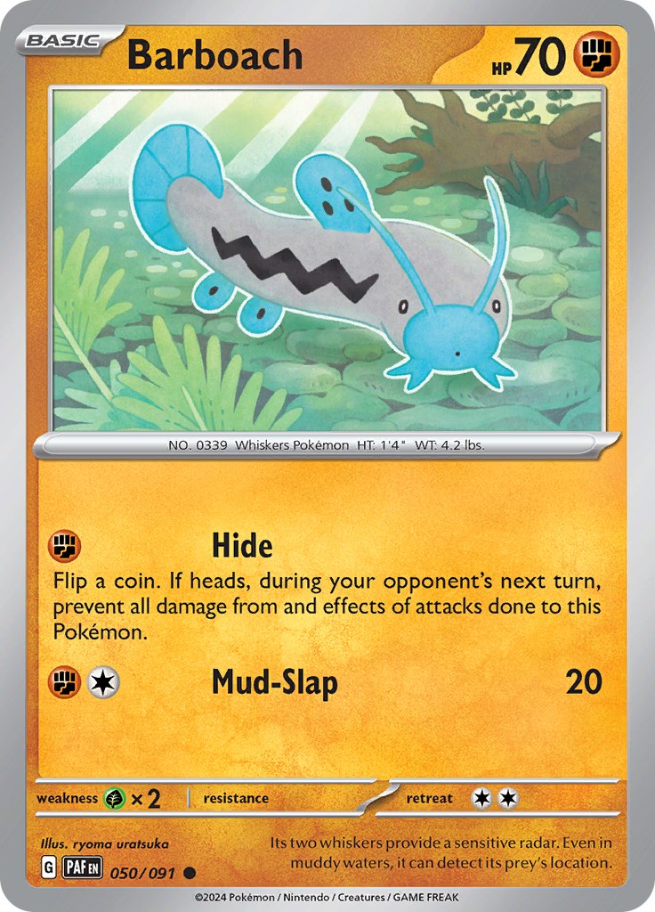 Barboach (050/091) [Scarlet & Violet: Paldean Fates] | Infinity Cards & Collectibles