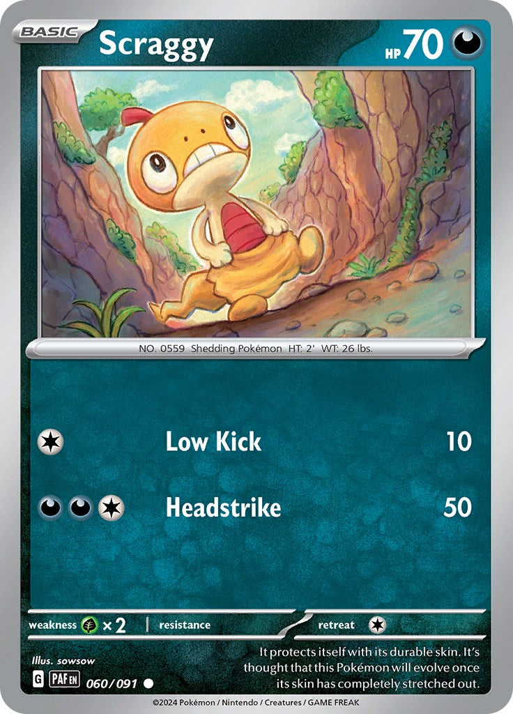 Scraggy (060/091) [Scarlet & Violet: Paldean Fates] | Infinity Cards & Collectibles